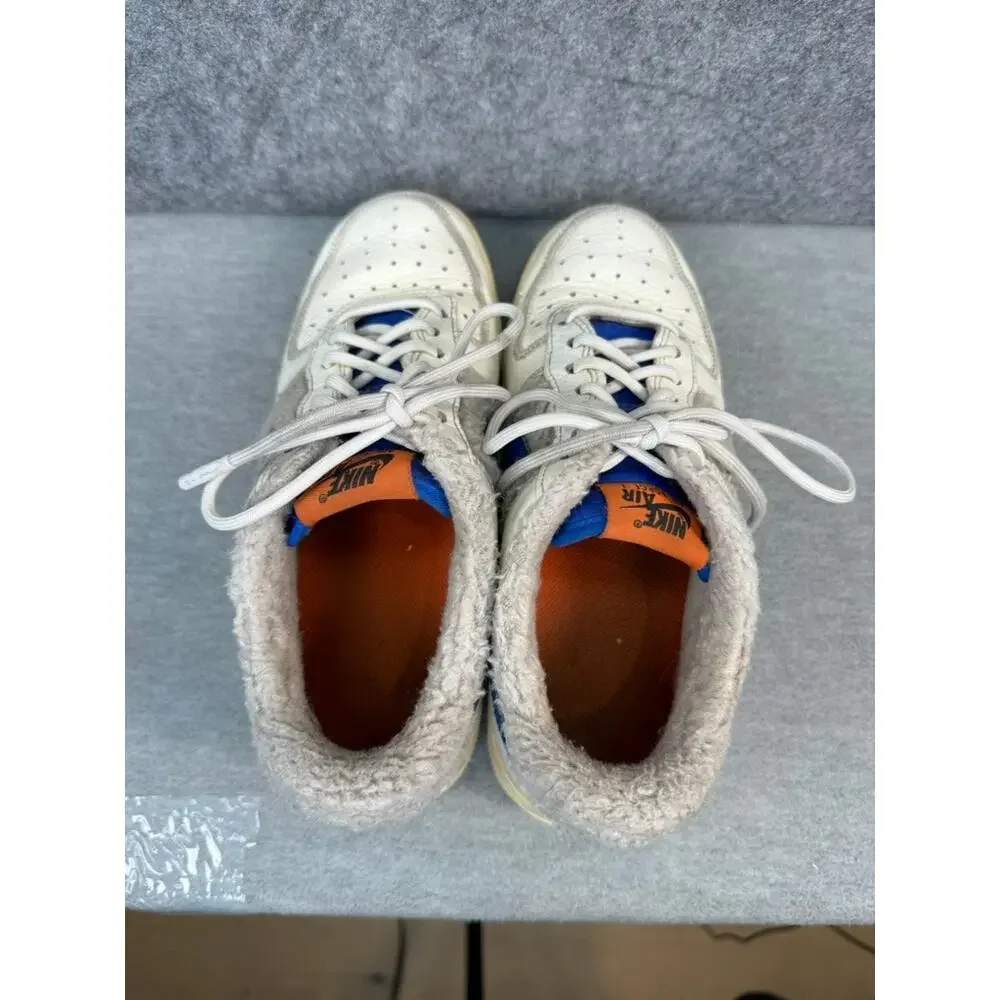 Nike Air Force 1 Shoes Womens 7.5 White 07 Sherpa Fleece Athletic Sneakers